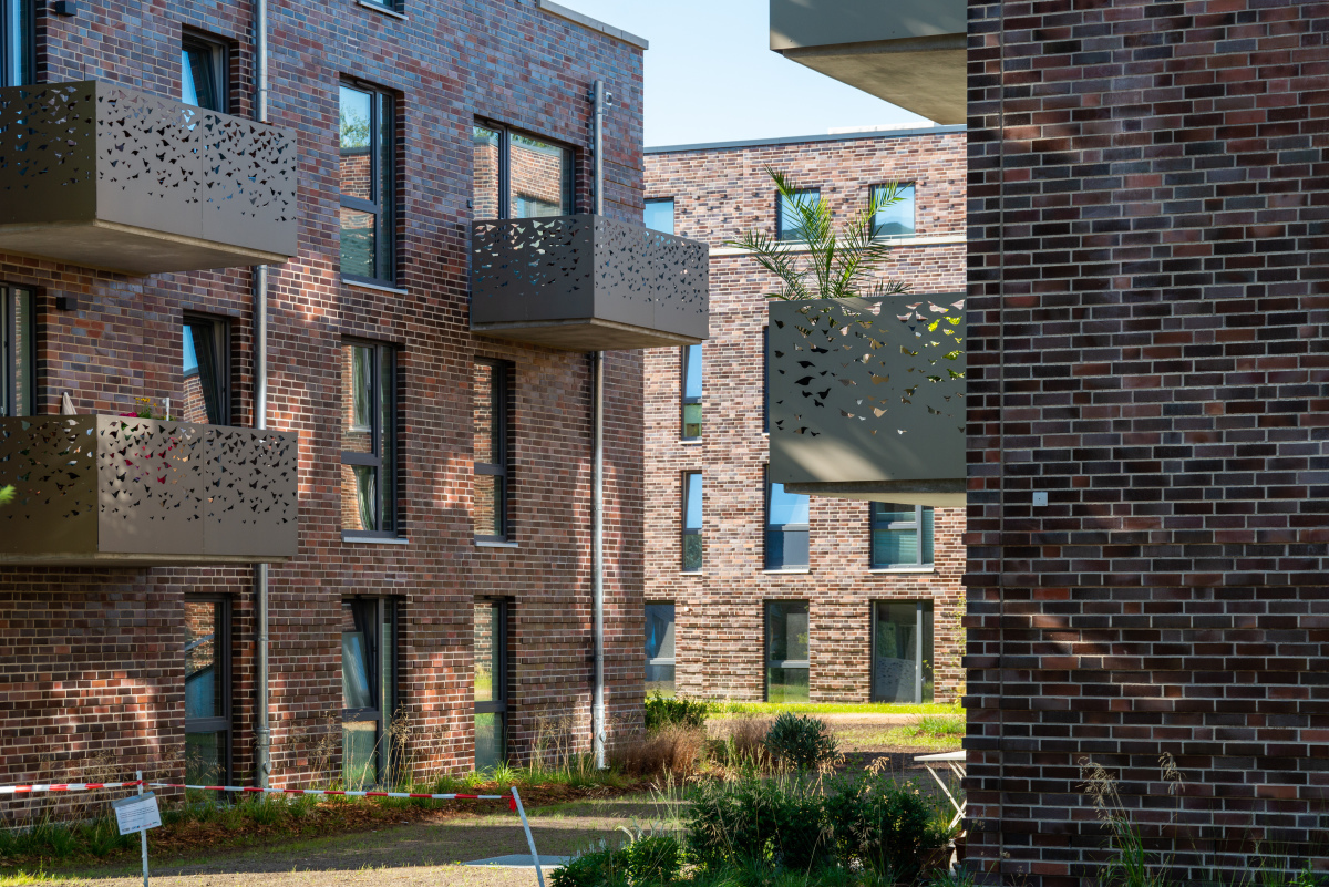 Kiel, Anscharpark (Baugenossenschaft Mittelholstein eG, GWU Eckernförde eG, Wankendorfer Baugenossenschaft eG, WOGE Kiel eG / BSP Architekten BDA, Schnittger Architekten + Partner, Kiel)
