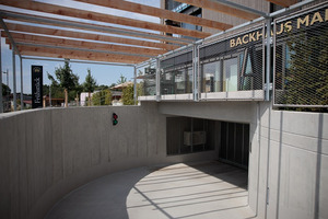  Beim neuen Quartiersplatz in Radolfzell kam Sconnex® Typ W an der Schnittstelle von Tiefgarage und Erdgeschoss zum Einsatz. 