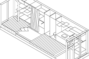  Wohnmodul, ohne Maßstab 