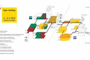  Geländeplan der Light + Building. 