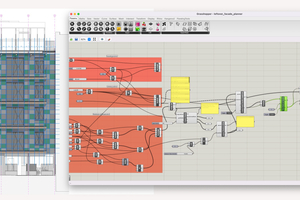  Im Programm Grasshopper konnten die Studierenden unterschiedliche Fassadenbilder visuell miteinander vergleichen 
