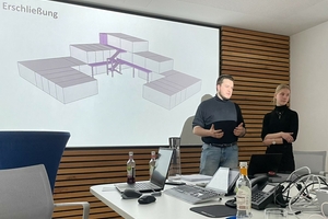  In einer kurzen Präsentation stellten die einzelnen Projektteams das Entwurfskonzept vor, anschließend wurden die Siegerentwürfe von einer interdisziplinären Jury gekürt 