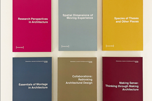  Das Dimensions. Journal of Architectural Knowledge ist eine doubleblind peer reviewed Publikationsreihe, die seit 2021 zweimal jährlich erscheint 