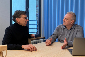  Prof. Jan R. Krause (l.) im Gespräch mit Michael Schuster 