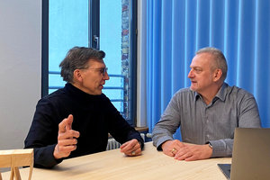  Prof. Jan R. Krause (l.) im Gespräch mit Michael Schuster 