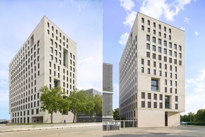  Baumschlager Eberle Architekten, Lustenau, realisierten mit dem Bauunternehmen Reisch, Bad Saulgau, den „Hochpunkt“.  