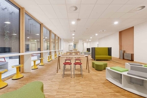  ALHO eröffnet mit dem Bau moderner Cluster-Schulen wie dem Heisenberg-Gymnasium neue Gestaltungsfreiräume in der Schularchitektur.  