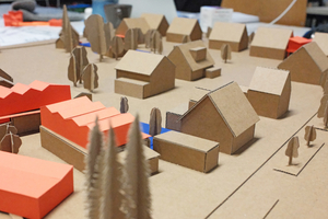  21 Studierende der TU Berlin haben sich im vergangenem Wintersemester mit Einfamilienhäusern auseinandergesetzt. Die Ergebnisse des Entwurfsstudios werden bis zum 21.03. in der Architektur Galerie Berlin an der Karl-Marx-Allee gezeigt 