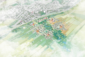  Vogelperspektive auf das Planungsgelände Jüchen-Süd 