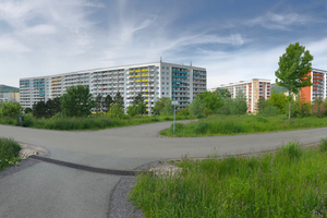  Plattenbauten in Jena-Lobeda 