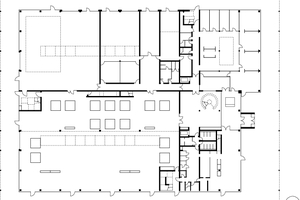  Grundriss Forum EG, M 1 : 750  