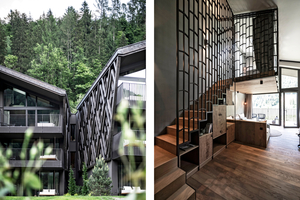 Das Architektur- und Designbüro noa* - network of architecture aus Bozen hat das Apfelhotel Torgglerhof im Südtiroler Passeiertal um- und weitergebaut. Im Osten des Gebäudeensembles wurden die Gartensuiten mit 18 Gästezimmern errichtet