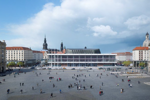  Wissensschatz heben: Beim Umbau des Kulturpalasts in Dresden suchten gmp auch den Dialog mit dem Urheber Wolfgang Hänsch  