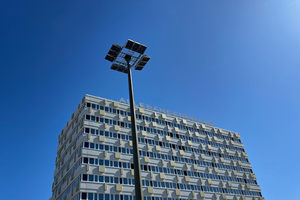  Fassade Bauteil A, nach Fertigstellung der Fassade, Blick vom Alexanderplatz 