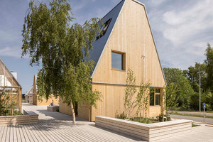  Eines der Living Places Wohnhäuser in Kopenhagen, dessen CO2-Fußabdruck kleiner als 4 kg CO2&nbsp;m²/Jahr war. 