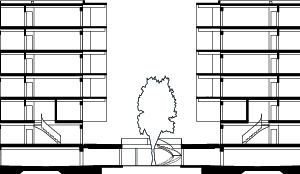  Schnitt B-B, M 1 : 750 