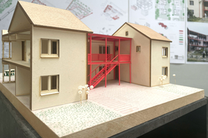  Lösungsvorschlag für Erhalt, Sanierung und Erweiterung der Bestandsgebäude der Siedlung Litterode in Essen (Entwurf: Viviane Hilsenbek, Jannika Rehkopf, Sören Schneider, Lou Vogt) 