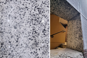  Ausschnitt des ROBETON Demonstrators aus einer Betonwand in einem Testgebäude an der HHU Düsseldorf 