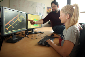  Auch an den ehemaligen Fachhochschulen wird heutzutage geforscht, wie hier am Institut für Technische Gebäudeausrüstung der TH Köln, deren stellvertretenden Leiterin Prof. Lambertz ist 