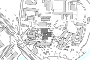  Lageplan, M 1 : 8 000 