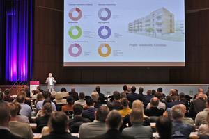  Auf den 70. Betontagen in Ulm hielt u. a. Prof. Dr. Lucio Blandini einen Vortrag zum Thema „Leichtbau im Wandel: Architektur, Material, Verantwortung“ 