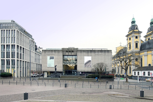  Geduckt zum Sprung: Kunsthalle zwischen ­„Orrick Haus“ (RKW+) und St. Andreas am Grabbeplatz 