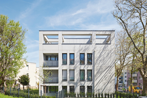  Bei dieser ästhetisch anspruchsvollen Lösung kamen vorgehängte hinterlüftete Betonfertigteile mit integrierten Kapillarrohrmatten als Wärmeübertrager zum Einsatz 