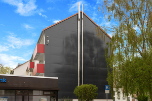  Eine Kombination aus thermisch aktivierter Metallfassade und Solar-Luft- Absorbern reduzierte beim Hannoveraner Projekt die Größe des geplanten Sondenfelds um 40 Prozent   