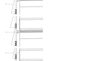  Detail Fassadenschnitt, M 1 : 50	1	Photovoltaik	2	Unterkonstruktion Fassadenmodule Rauten, horizontal + diagonal, nach statischen Erfordernissen	3	Fassadenmodule Rauten, gekantet, gelocht (33 Prozent Perfora­tion), weiß beschichtet, Abstand variierend 10 – 50 cm	4	Akustikpaneele, Holzwolle-Mehrschichtplatte, Stärke nach Schallschutzkonzept	5	Anprallschutz / Absturzsicherung mit Blendschutz  