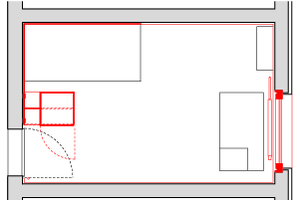  Grundriss Zimmer, M 1 : 100 
