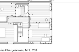  Grundriss Obergeschoss, M 1 : 200<br /> 