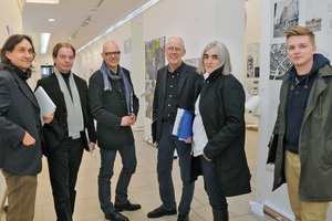  Die Jury v. l. Heiner Lippe, Klaus Bollinger, Hartwig Schultheiß, Wilfried Dechau, Donatella Fioretti und Christoph Edler 