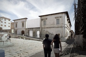  Mit ihrer Arbeit wollen die beiden angehenden Architekten Kaiser und Shen Gebäude in L´Aquila u. a. Erdbeben sicher machen  