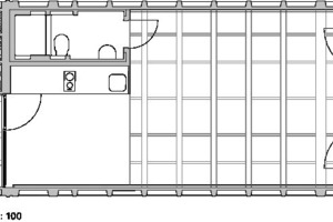  Grundriss, M 1 : 100 