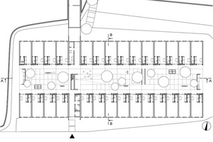  Erdgeschoss, M 1 : 600 