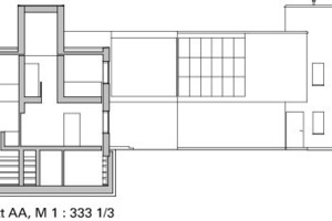  Schnitt AA, M 1 : 333 1/3 