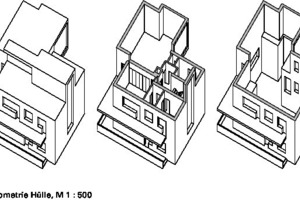  Axonometrie Hülle Moholy-Nagy, M 1 : 500 