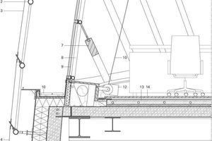  Detailschnitt, M 1 : 25 