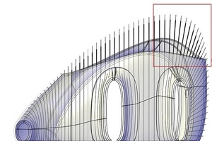  Um die Lamellen ökonomisch sinnvoll zu produzieren, entwickelte RPBW gemeinsam mit Arnold Walz von designtoproduction ein 3D-CAD-Modell 