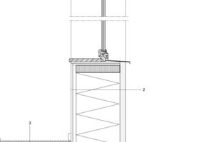  Fassadenschnitt-Fensterbereich, M 1: 20 