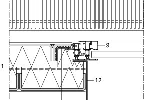  Fassadendetail horizontal, M 1:10 