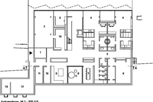  Grundriss Untergeschoss, M 1 : 333 1/3 