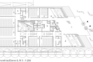  Grundriss Erdgeschoss, M 1 : 1 250 