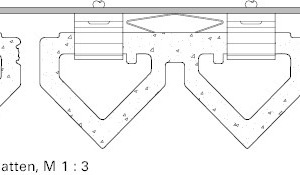  Detail Fassadenplatten, M 1 : 3 