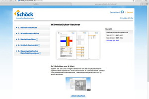  Ermittlung der energetischen Eigenschaften mit dem Wärmebrückerechner von Schöck 