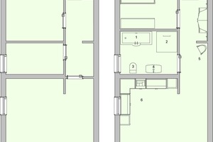  Dieses Beispiel zeigt, dass auch die Umgestaltung bestehender Wohnungen im Mehrfamilienhaus-bereich bei richtiger Analyse nutzergerecht und kostengünstig erfolgen kann 