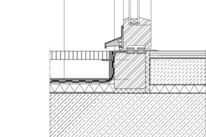  Detail: Schwellenfreier Übergang bei durchgehender Betondecke 