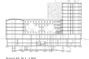  Schnitt AA, M 1 : 1 000 