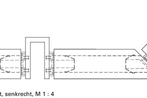  Fassadenschnitt; senkrecht M 1 : 4 