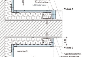  Dämmung im Anschlussbereich Außenwandeinbindende Trennwand mit Dämmsystem "direkt befestigte" Vorsatzschale  
